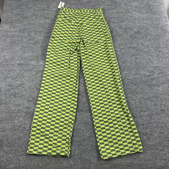 Lisa Says Gah Jeans Women 26 Robyn Wide Leg Vintage Rug Bocce Court Geometric - Picture 6 of 16